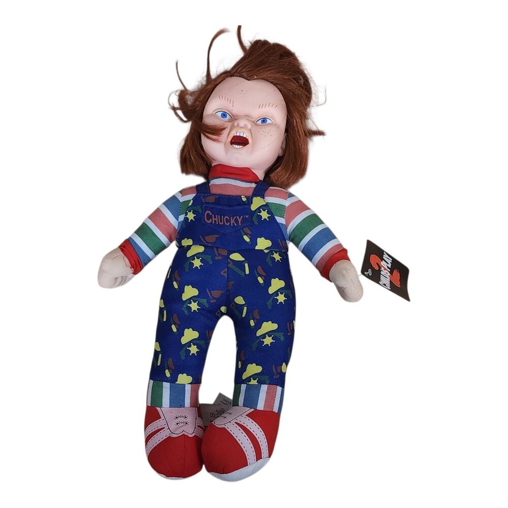 Child's Play 2 Chucky Doll Plush 13” Toy Factory Horror NEW NWT